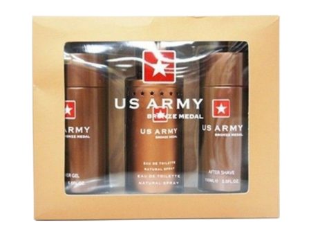 Us Army Bronze 3 Piece Eau de Toilette Fashion