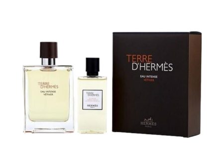 Terre D Hermes Eau Intense Vetiver 2 Piece Eau de Parfum For Sale