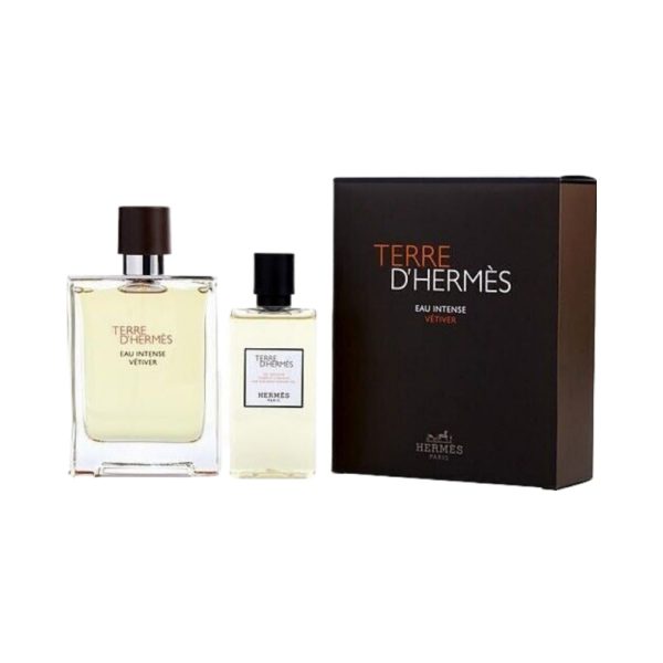 Terre D Hermes Eau Intense Vetiver 2 Piece Eau de Parfum For Sale