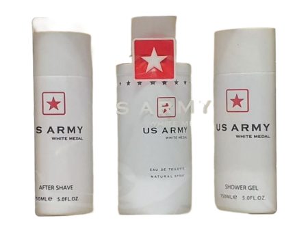 Us Army White 3 Piece Eau de Toilette For Sale